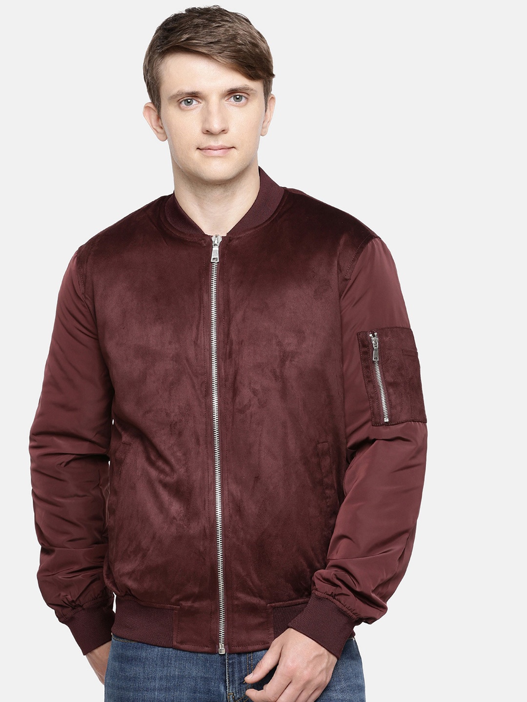 

Celio Cotton Bomber Jacket, Red