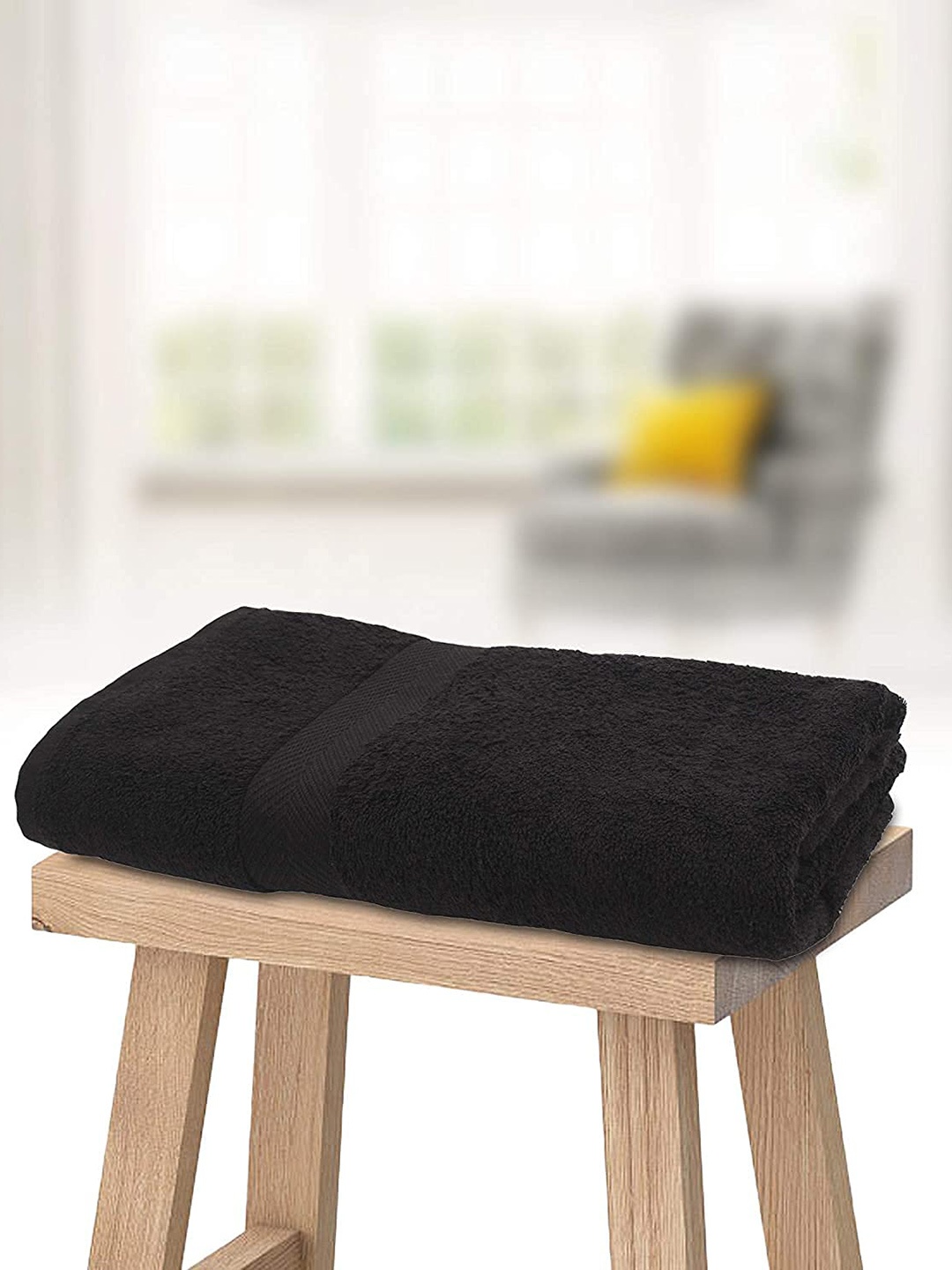 

SWHF Black 600 GSM Cotton Bath Towel