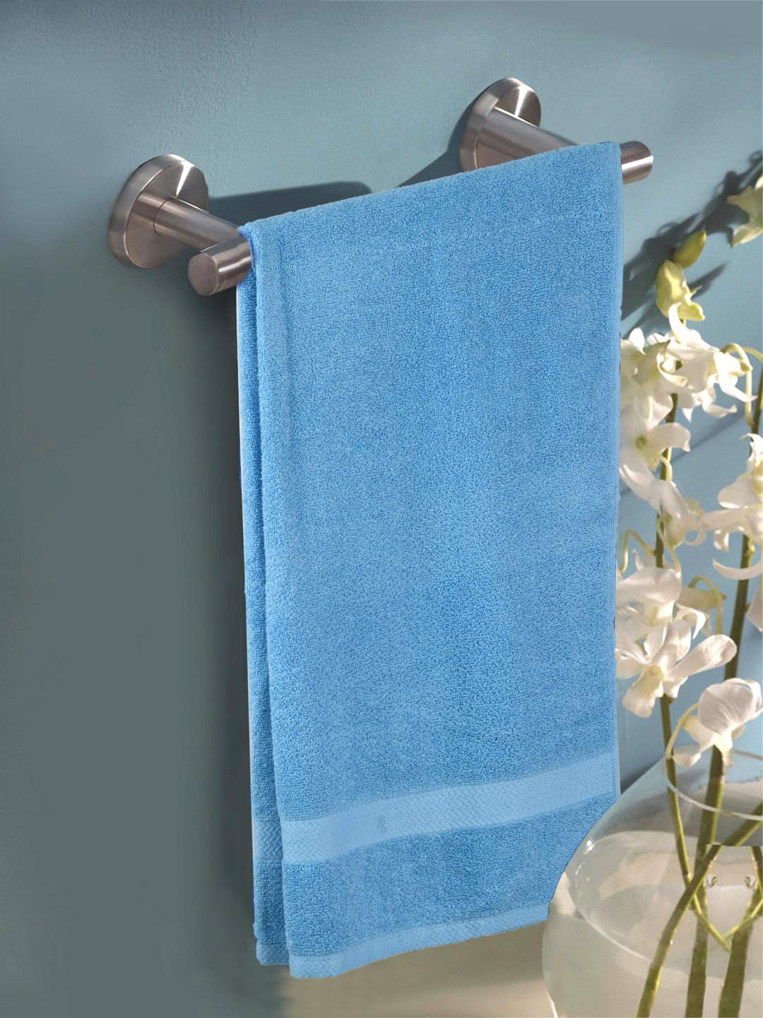 

SWHF Blue 600 GSM Cotton Bath Towel