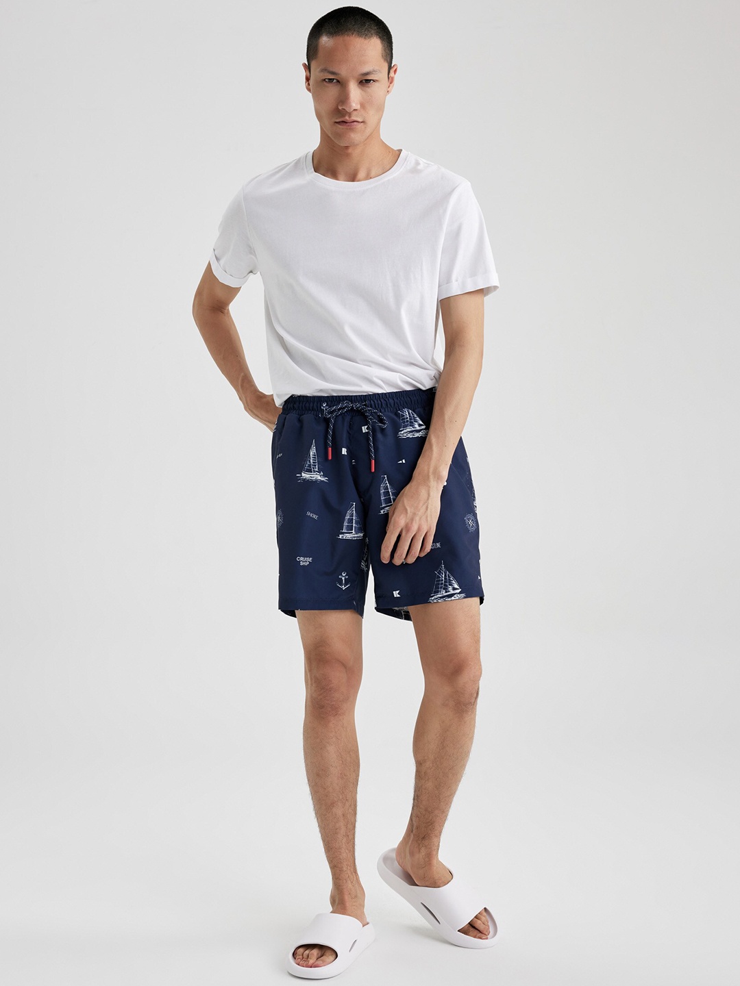 

DeFacto Casual T-shirt & Shorts, White