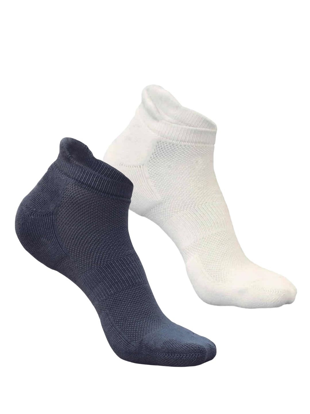 

Enable Nature Unisex Pack Of 2 Anti-Bacterial Odor-Resistant Breathable Ankle-Length Socks, Grey
