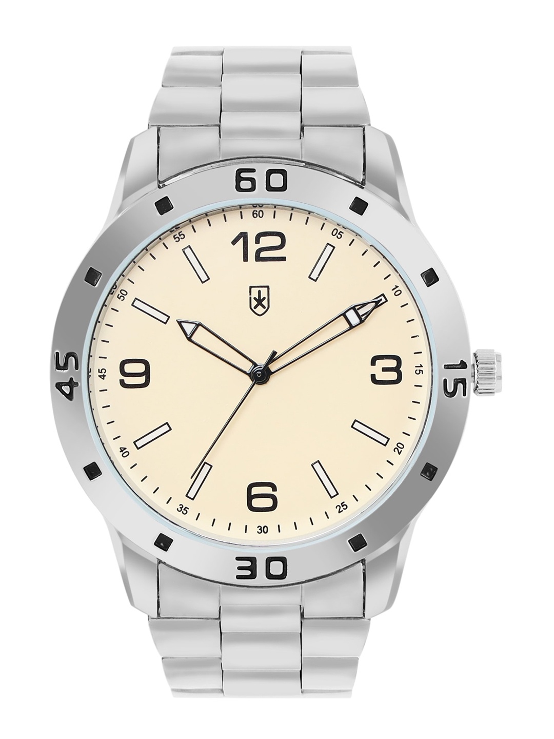 

The Roadster Lifestyle Co. Men Beige Dial Bracelet Style Straps Analogue Watch RD_SS23_5B