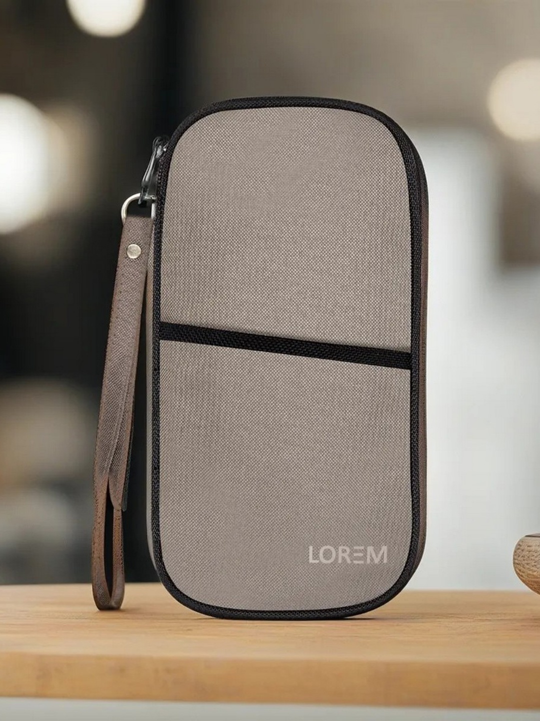 

LOREM Water Repellent Travel Document Organiser, Cream