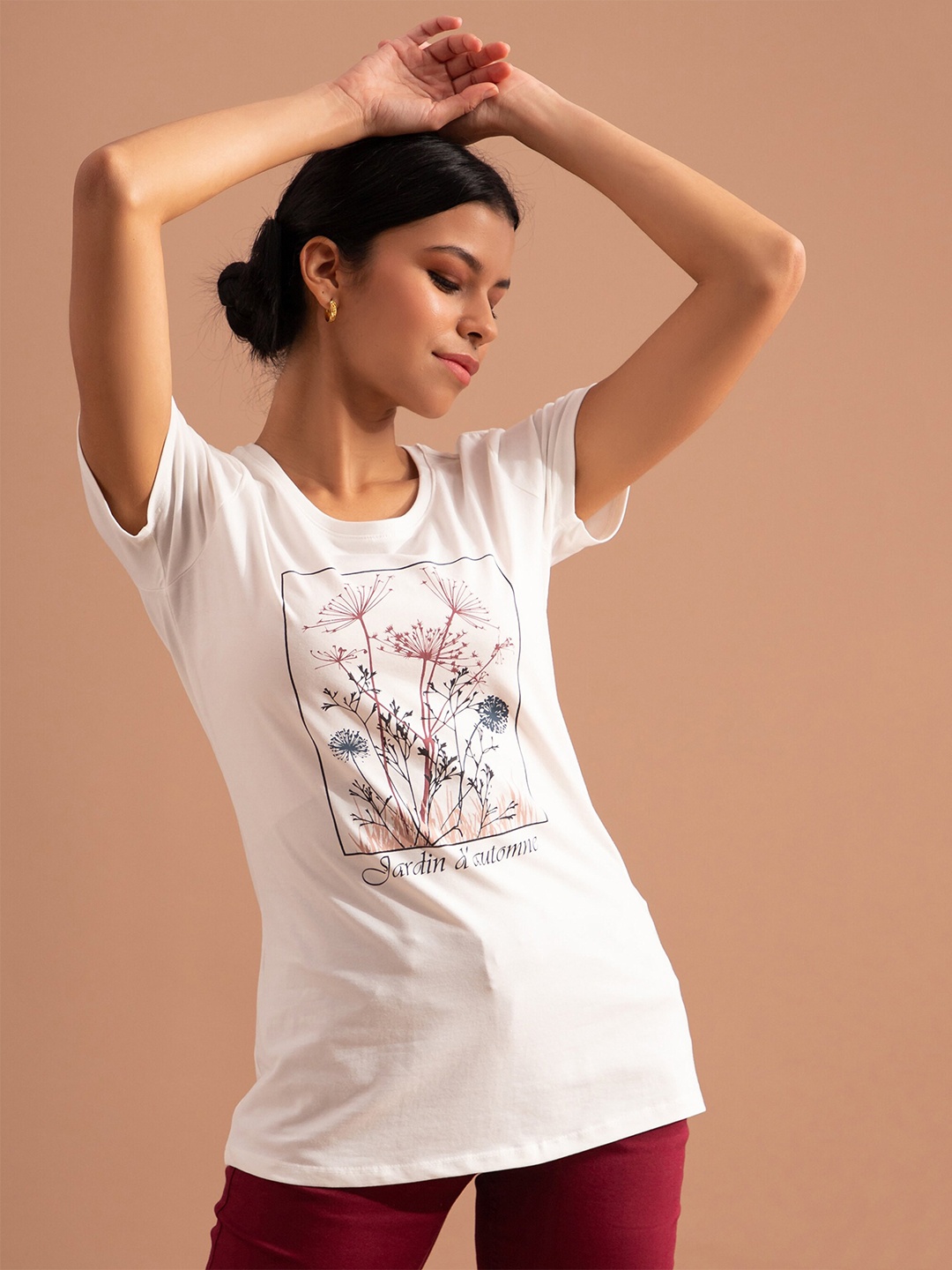 

B.Copenhagen Graphic Printed Round Neck T-shirt, White