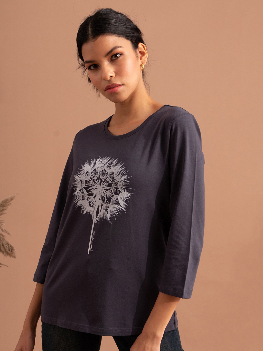 

B.Copenhagen Graphic Printed Round Neck T-shirt, Grey