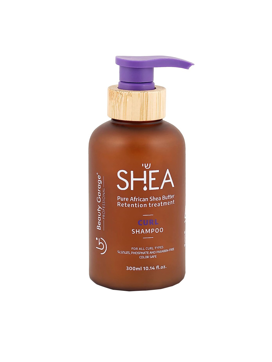 

Beauty Garage SHEA Pure African Shea Butter Retention Treatment Curl Shampoo - 300ml, Brown