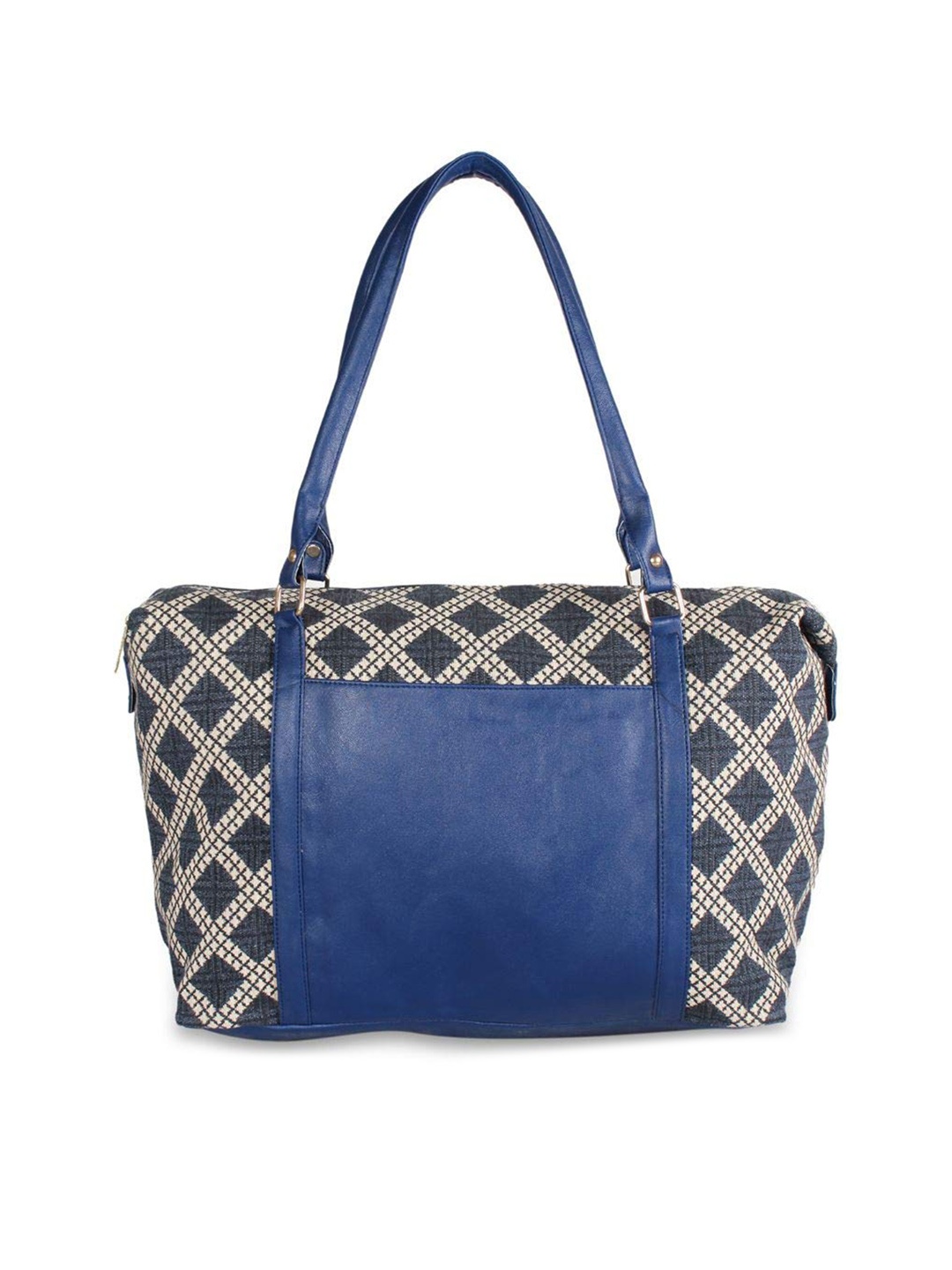 

Kanvas Katha Checked Shopper Shoulder Bag, Blue