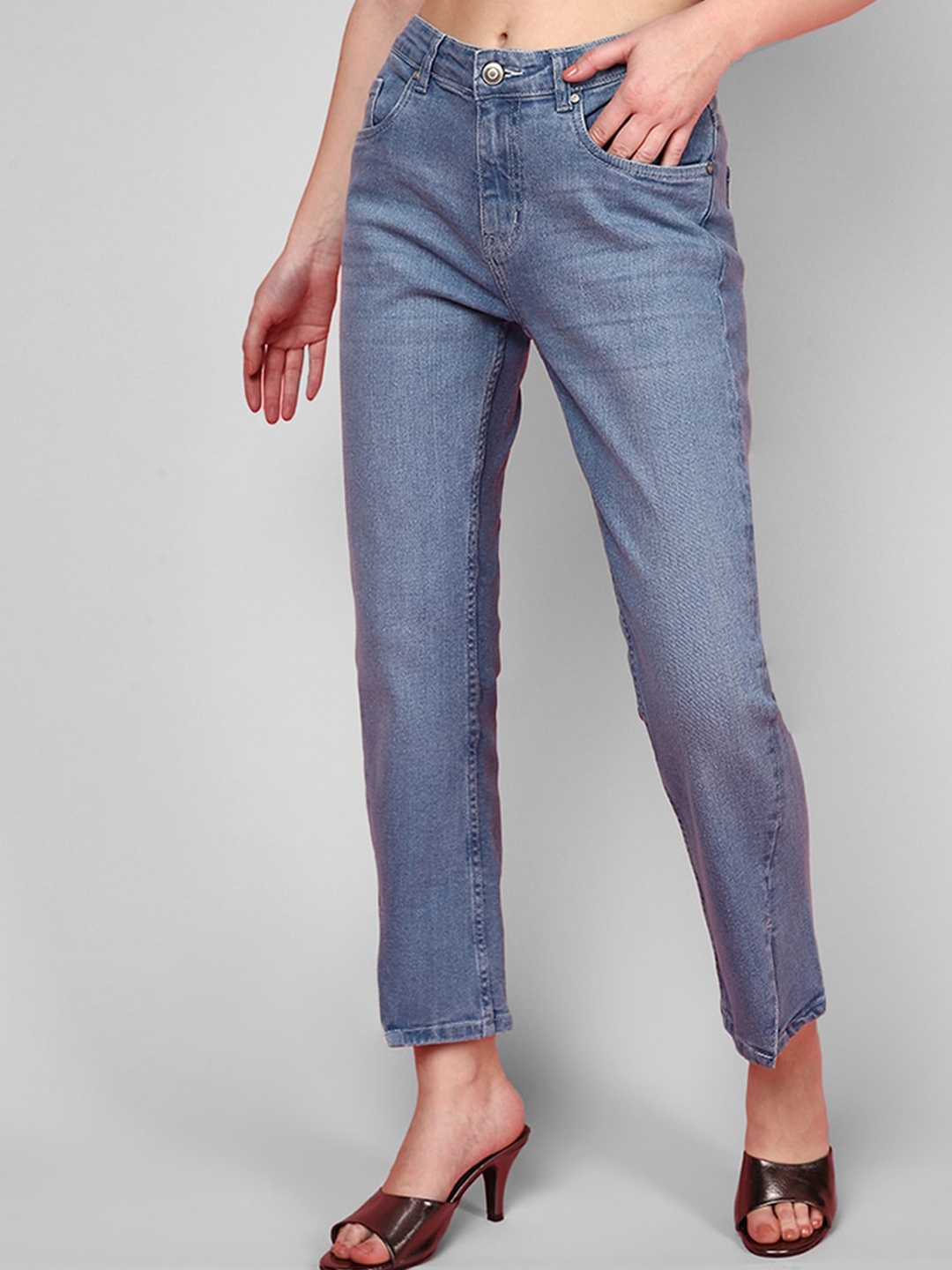 

JUNEBERRY Women Original Bootcut Clean LookStretchable Jeans, Blue