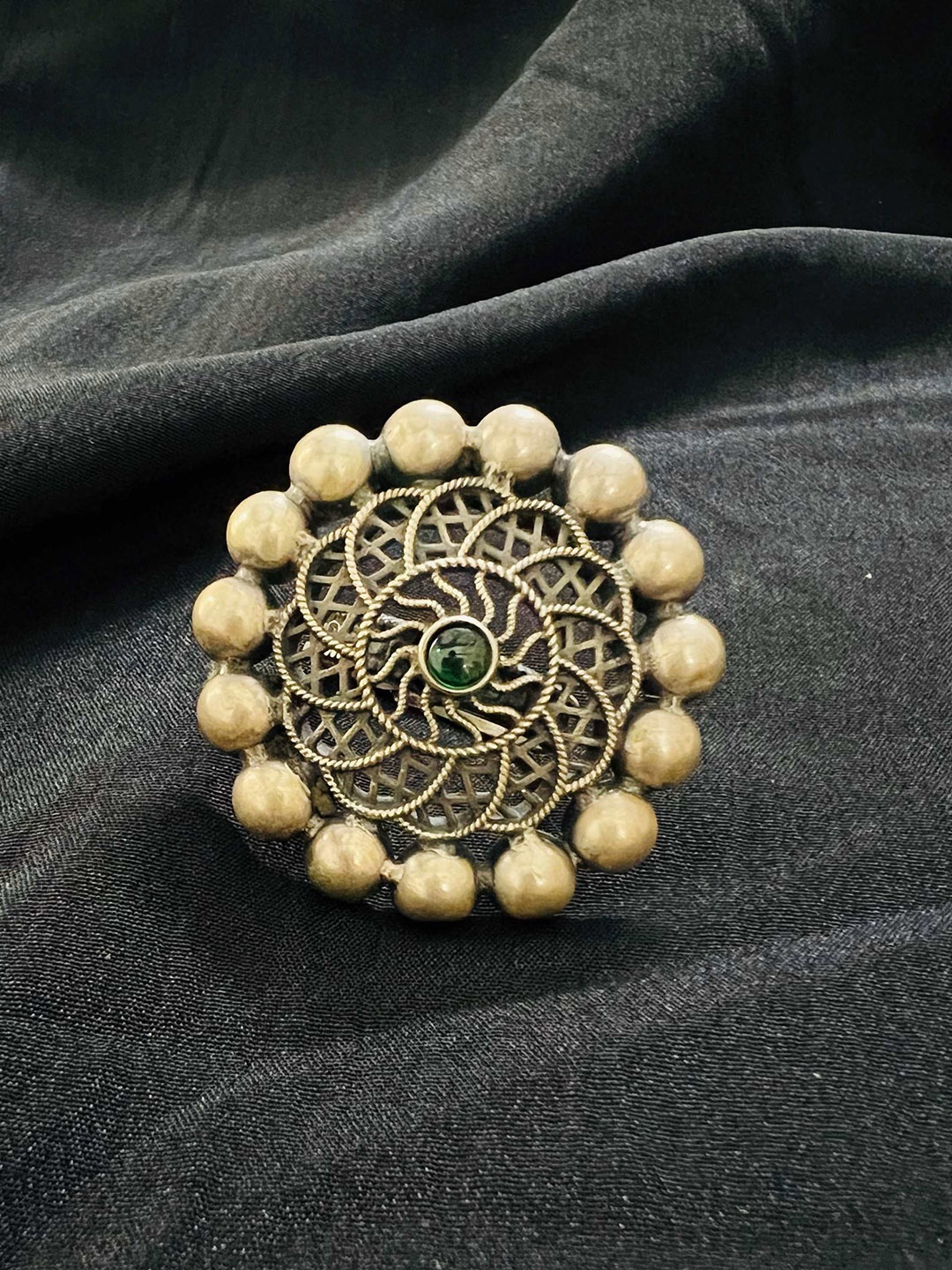 

Arte Jewels 925 Oxidised Silver Ring