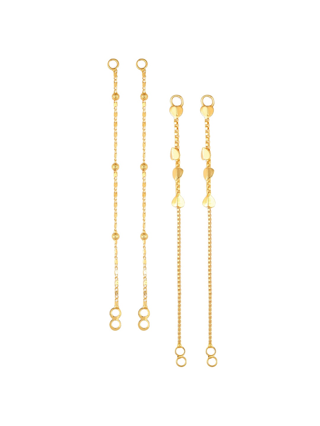 

Vighnaharta Set Of 2 Gold-Plated Classic Ear Cuffs