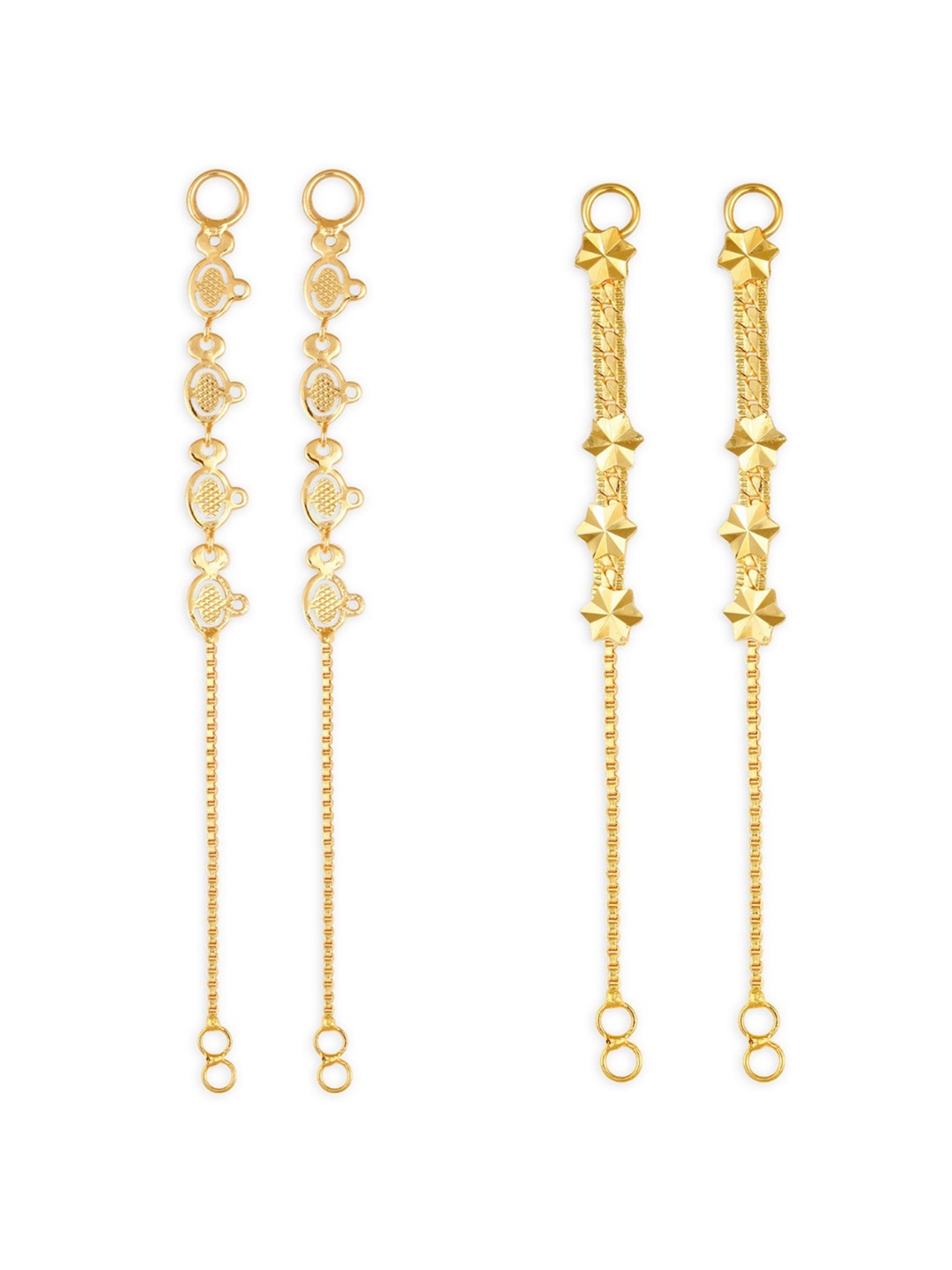 

Vighnaharta Set Of 2 Gold-Plated Classic Ear Cuff