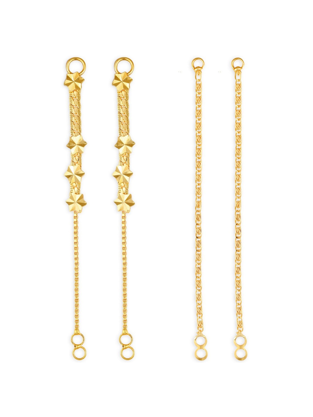 

Vighnaharta Set Of 2 Gold-Plated Classic Ear Cuff