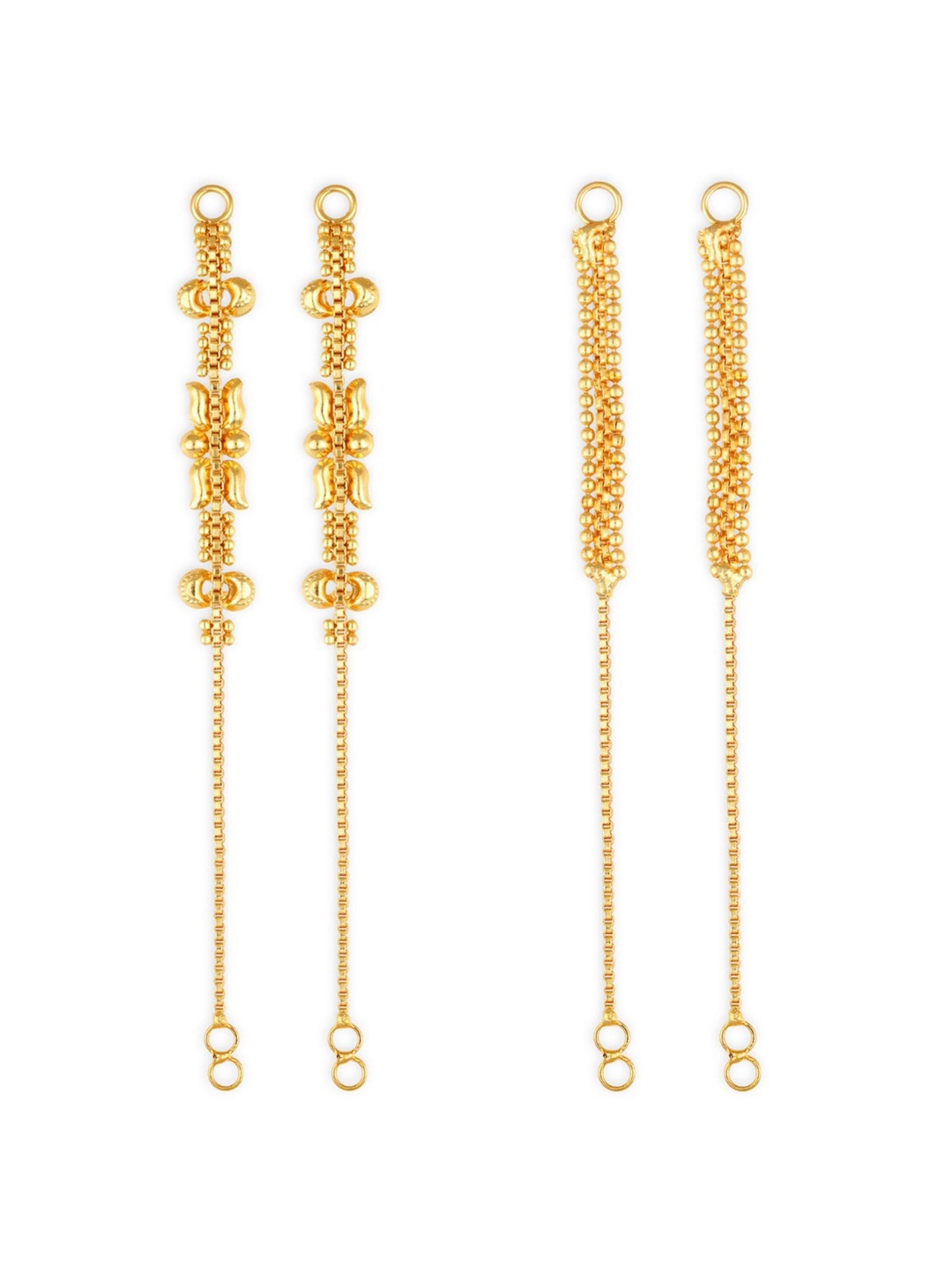 

Vighnaharta Set Of 2 Gold-Plated Classic Ear Cuff