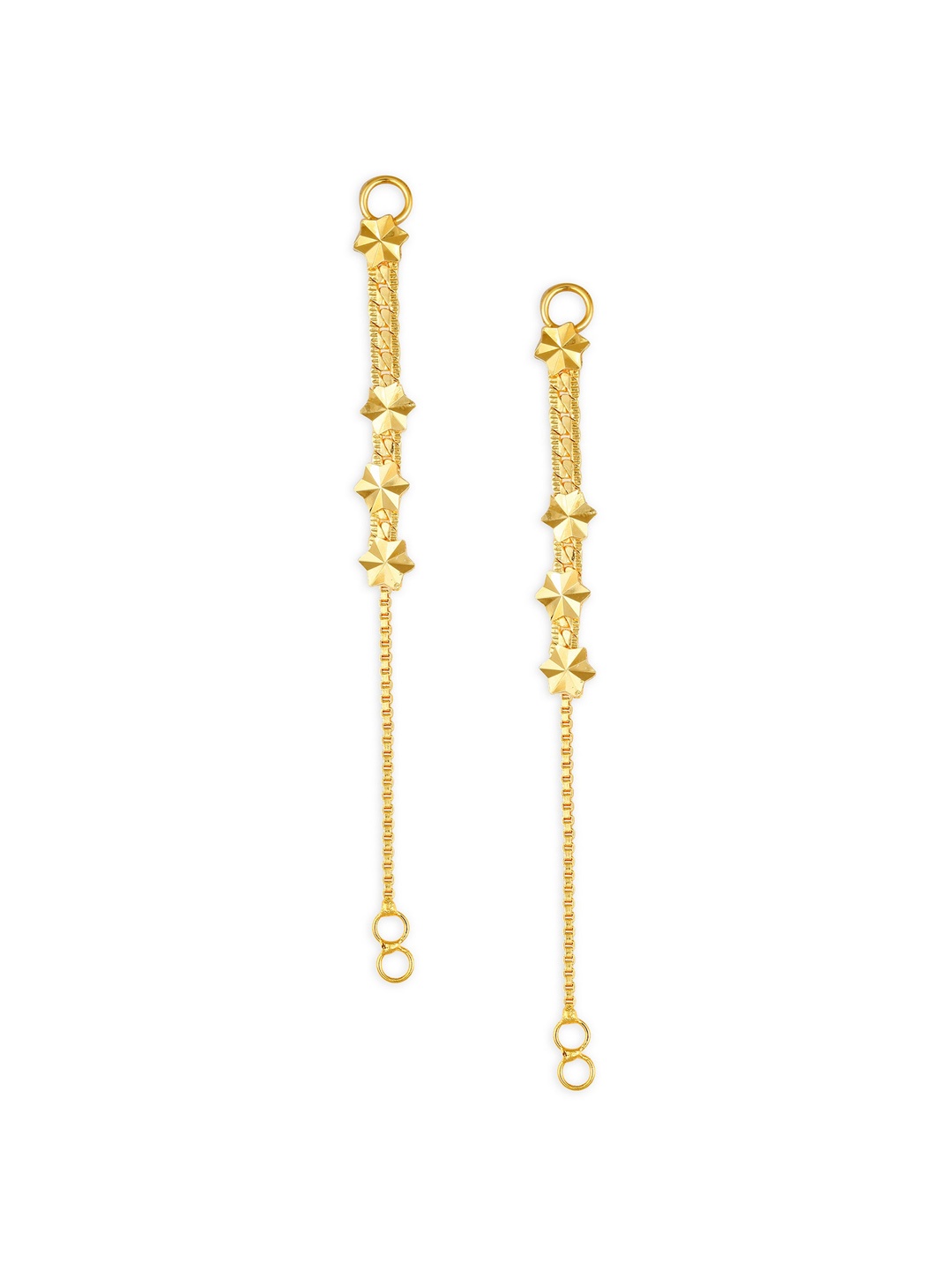 Vighnaharta Set Of 2 Gold-Plated Classic Ear Cuff
