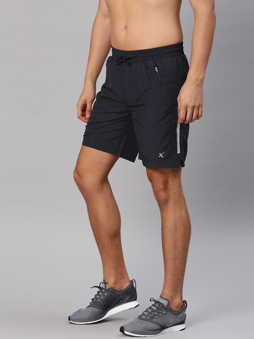 

HRX by Hrithik Roshan Men Navy Blue Solid Regular Fit Sports Shorts
