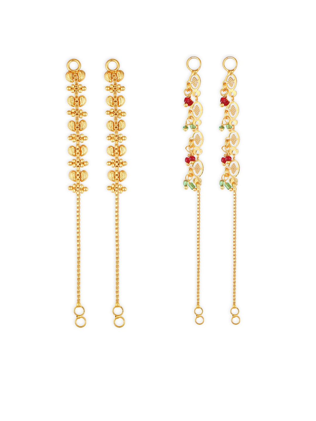 

Vighnaharta Set Of 2 Gold-Plated Classic Ear Cuff
