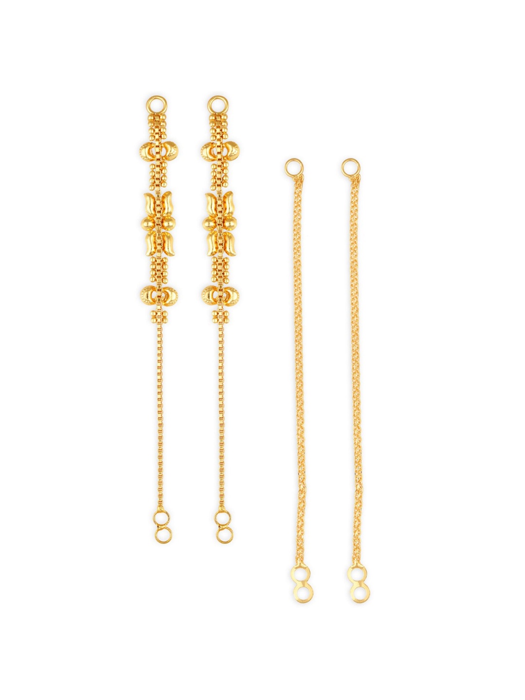 

Vighnaharta Set Of 2 Gold-Plated Classic Ear Cuffs