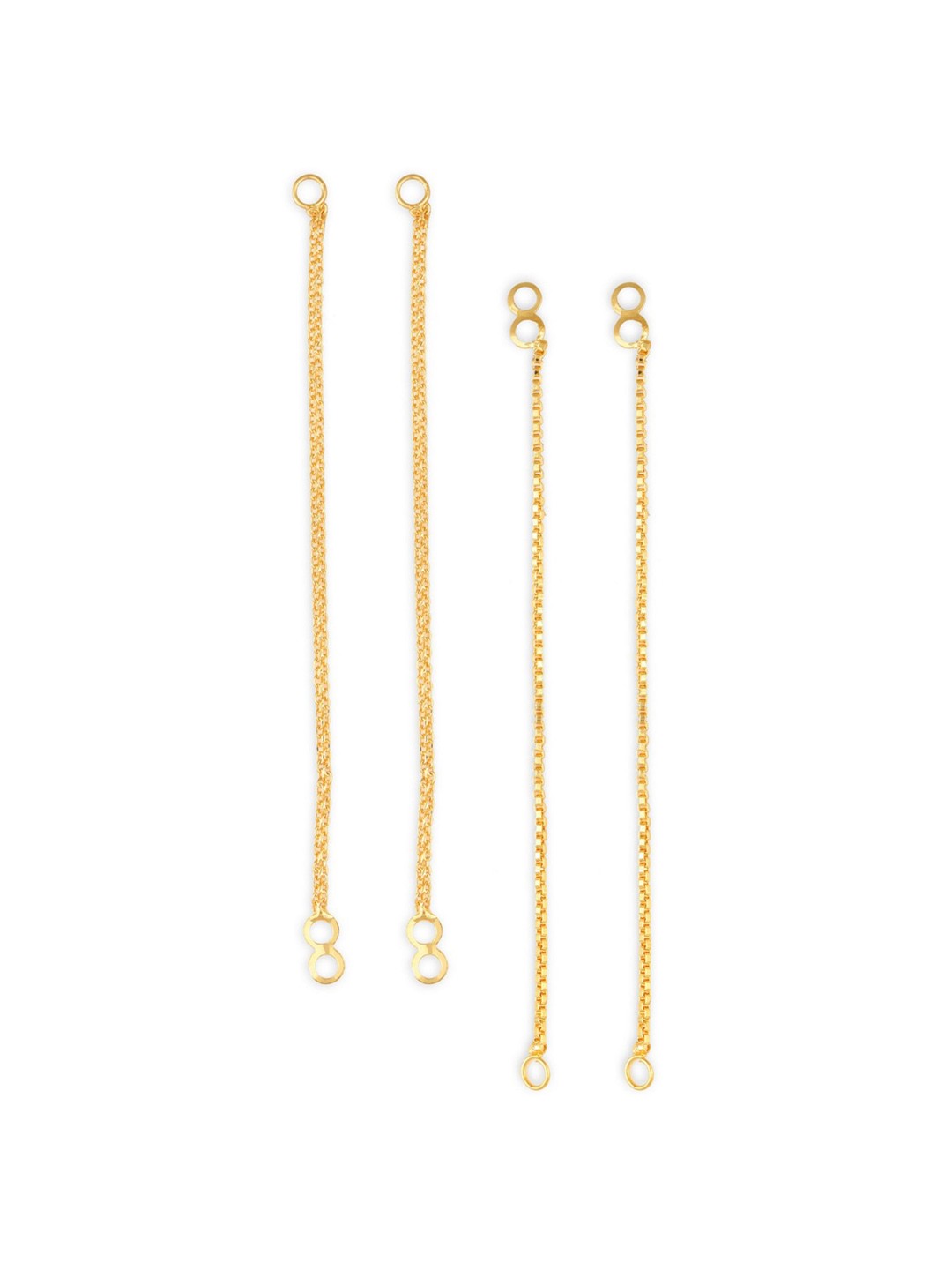 

Vighnaharta Set Of 2 Gold-Plated Classic Ear Cuffs