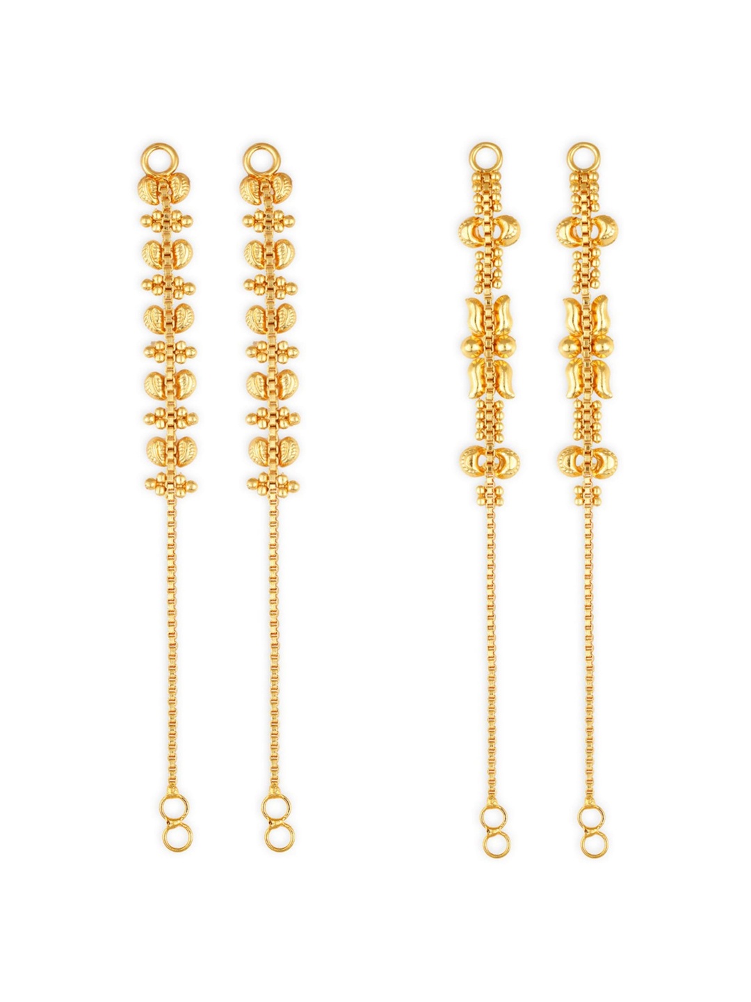 

Vighnaharta Set Of 2 Gold-Plated Classic Ear Cuffs