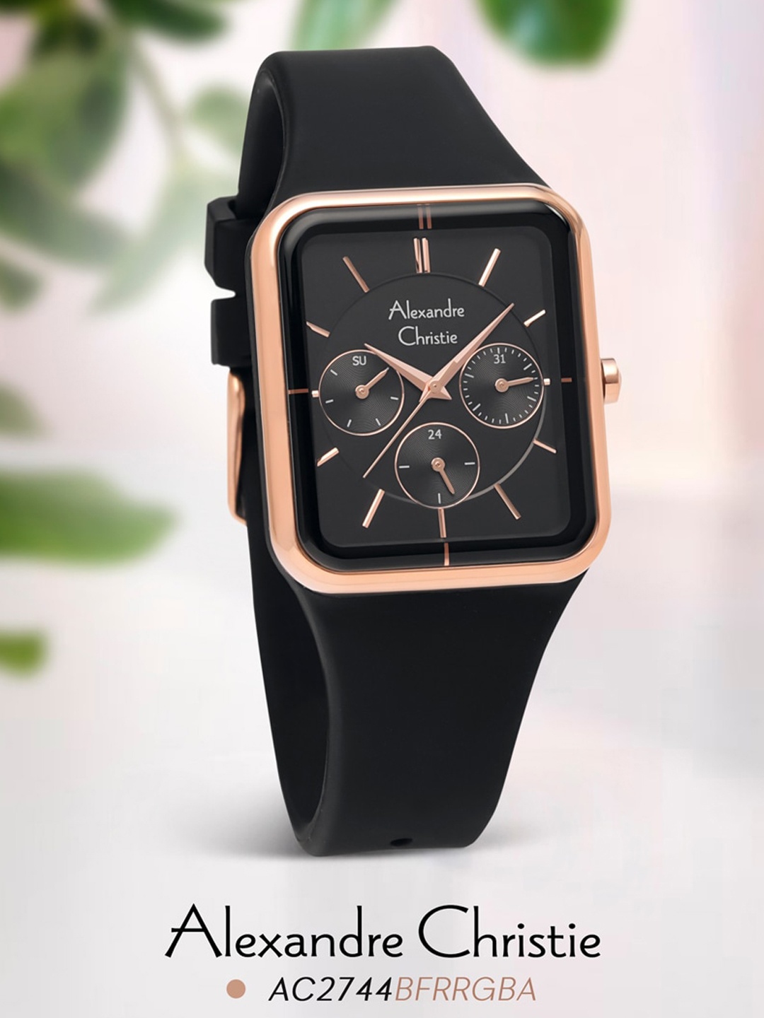 

Alexandre Christie Women Dial Straps Analogue Watch 2744BFRRGBA, Black