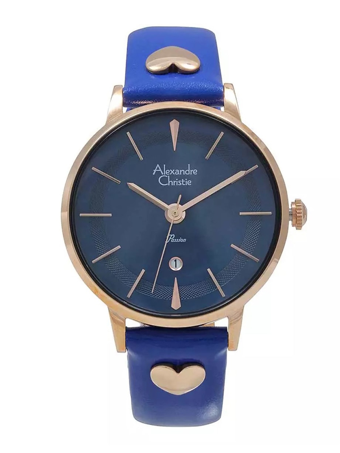 

Alexandre Christie Women Dial & Leather Straps Analogue Watch 2774LDLRGBU, Blue