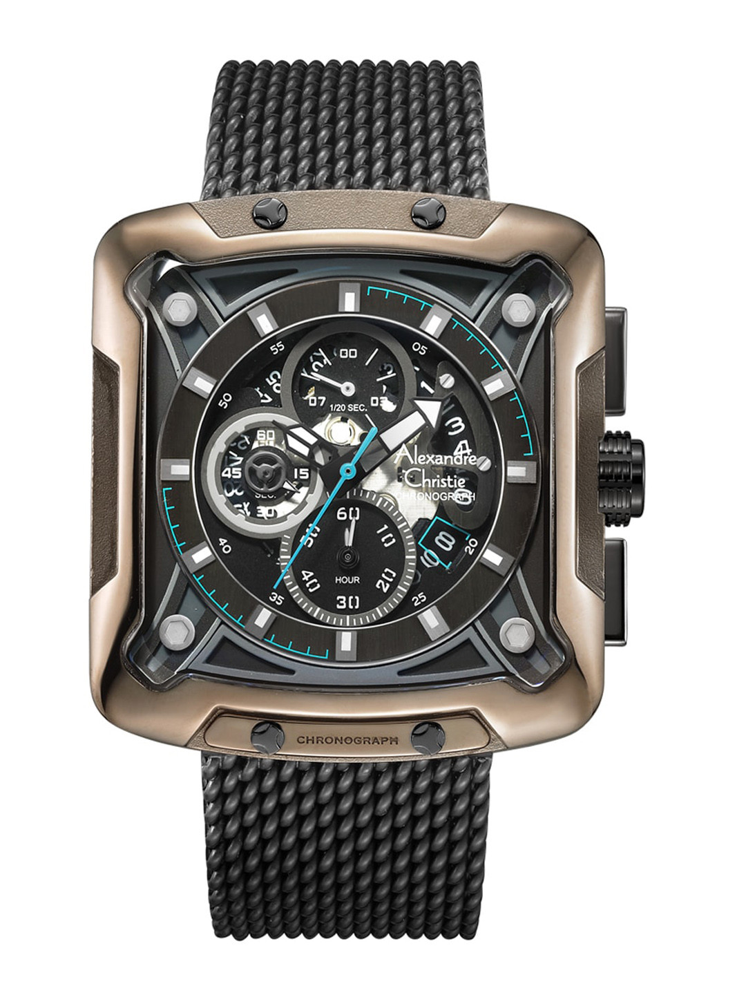 

Alexandre Christie Men Black Dial & Black Stainless Steel Bracelet Style Straps Analogue Watch 3030MCBZBBA