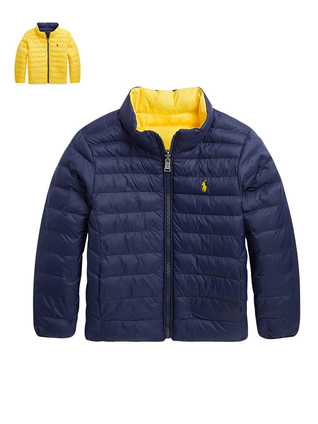 

Polo Ralph Lauren Boys Quilted Reversible Padded Jacket, Navy blue