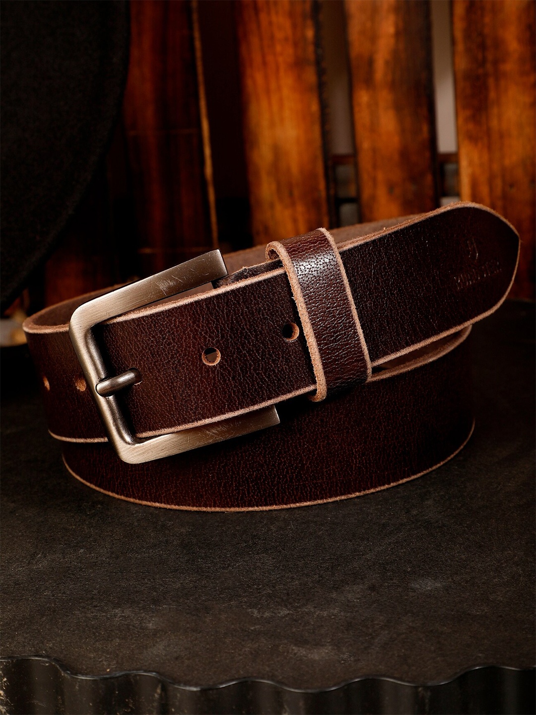 

Roadster Men Leather Casual Belts, Brown