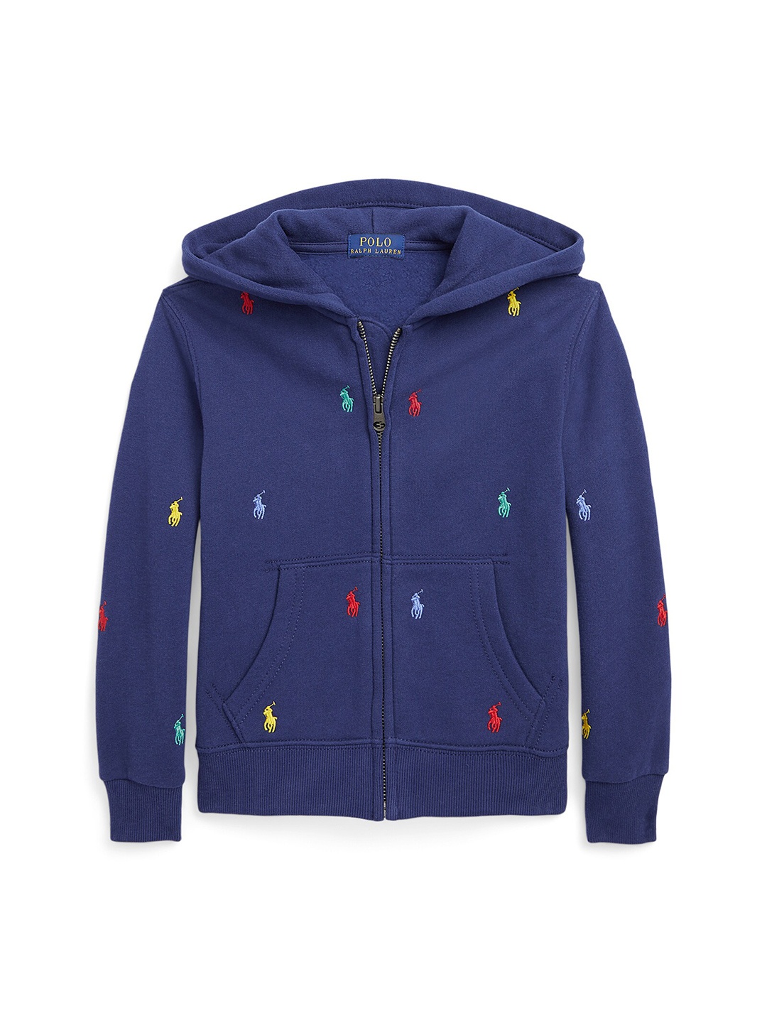 

Polo Ralph Lauren Boys Polo Pony-Printed Fleece Hooded Sweatshirts, Navy blue