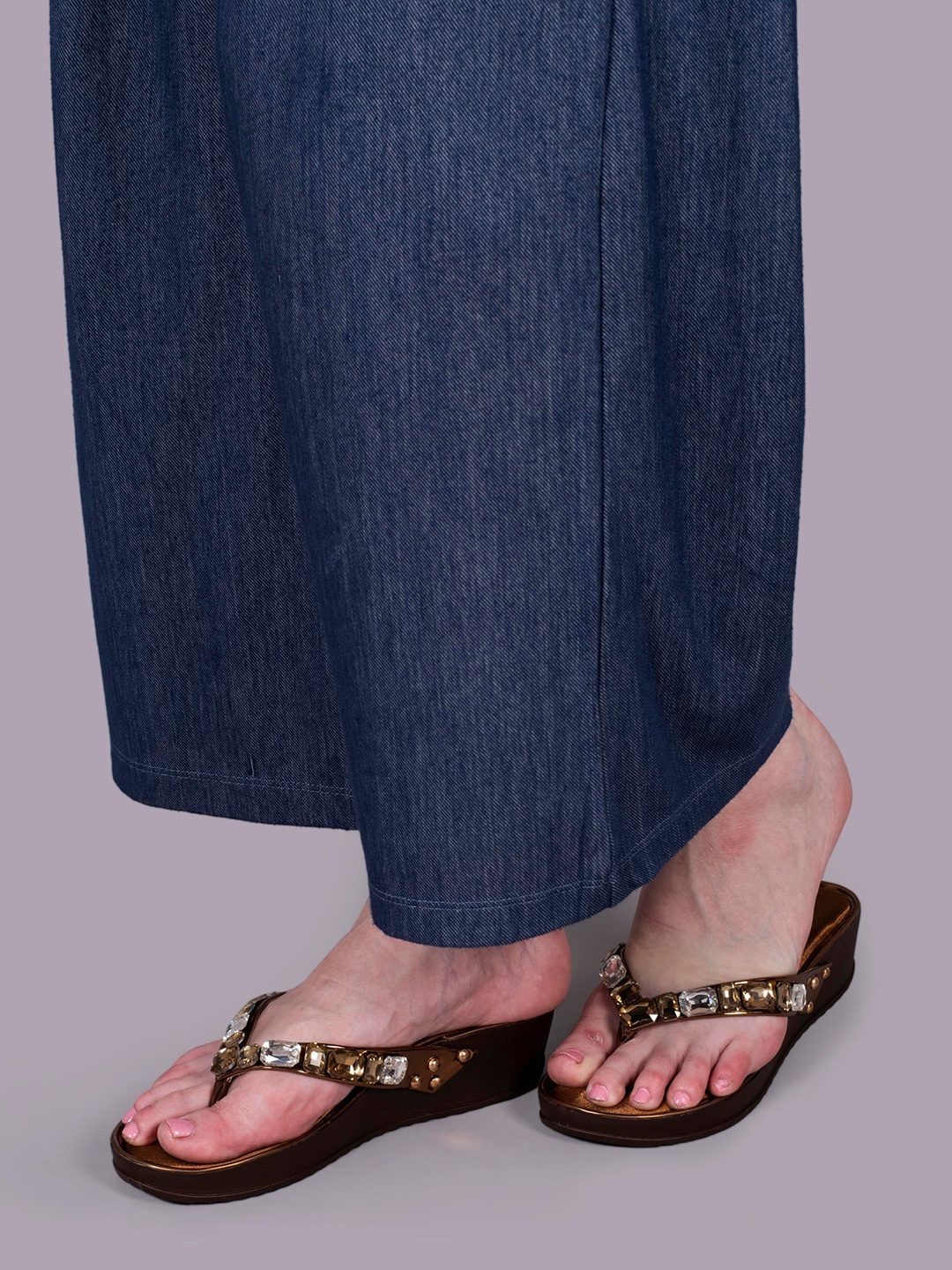 

sneakers villa Embellished Open Toe Wedges, Copper