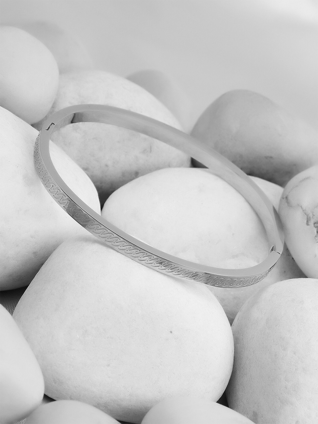 

Adwitiya Collection Women Silver-Plated Bangle-Style Bracelet