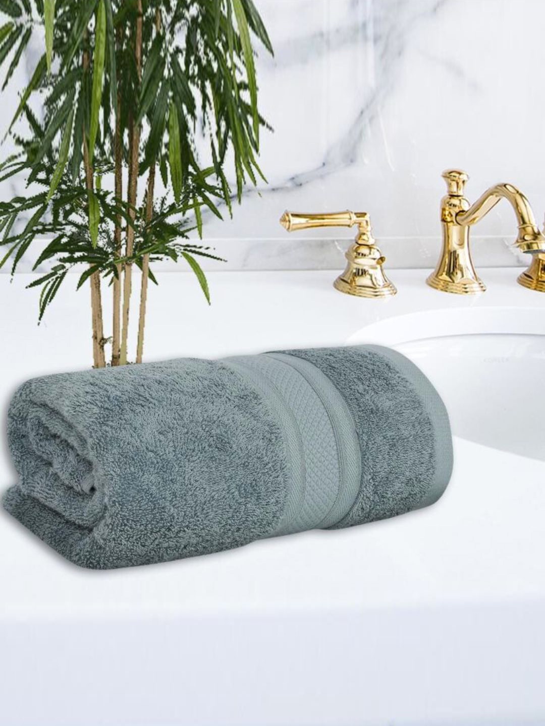 

Enable Nature Cadet Blue 600 GSM Anti-Bacterial Ultra Soft Bamboo BathTowel