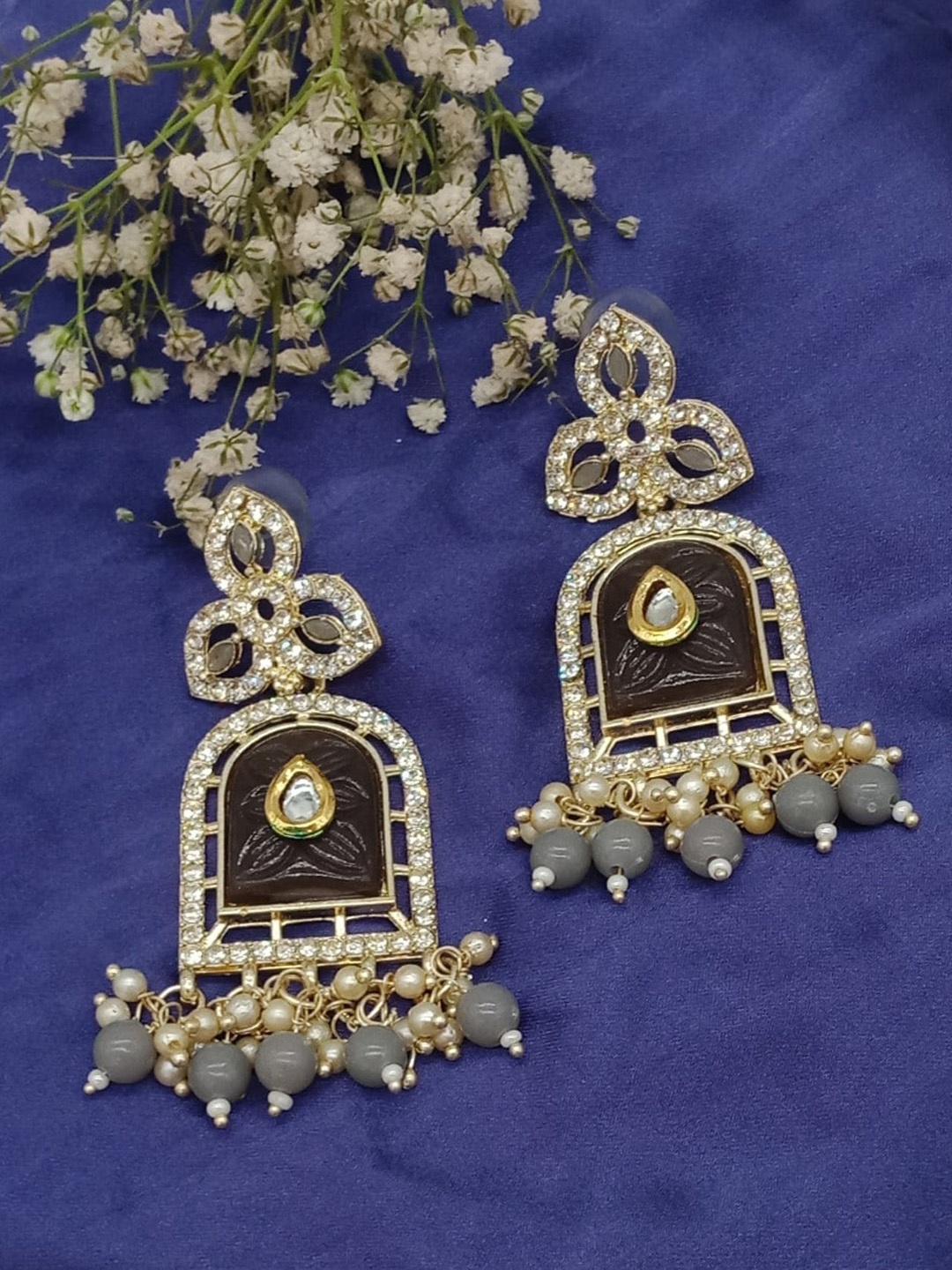 

AASHISH IMITATION Gold-Plated Contemporary Drop Earrings