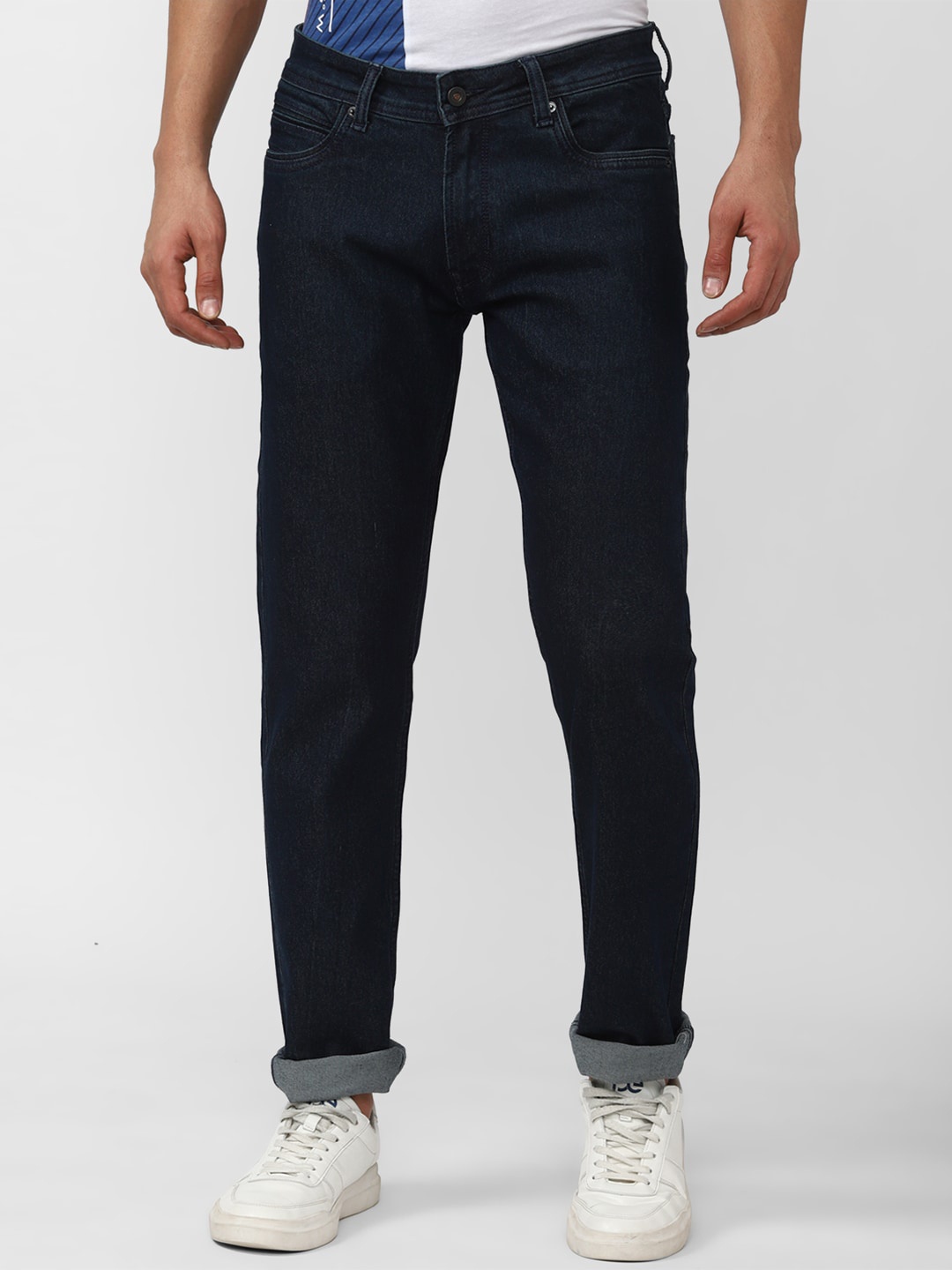 

Peter England Casuals Men Slim Fit Mid-Rise Clean Look Jeans, Black