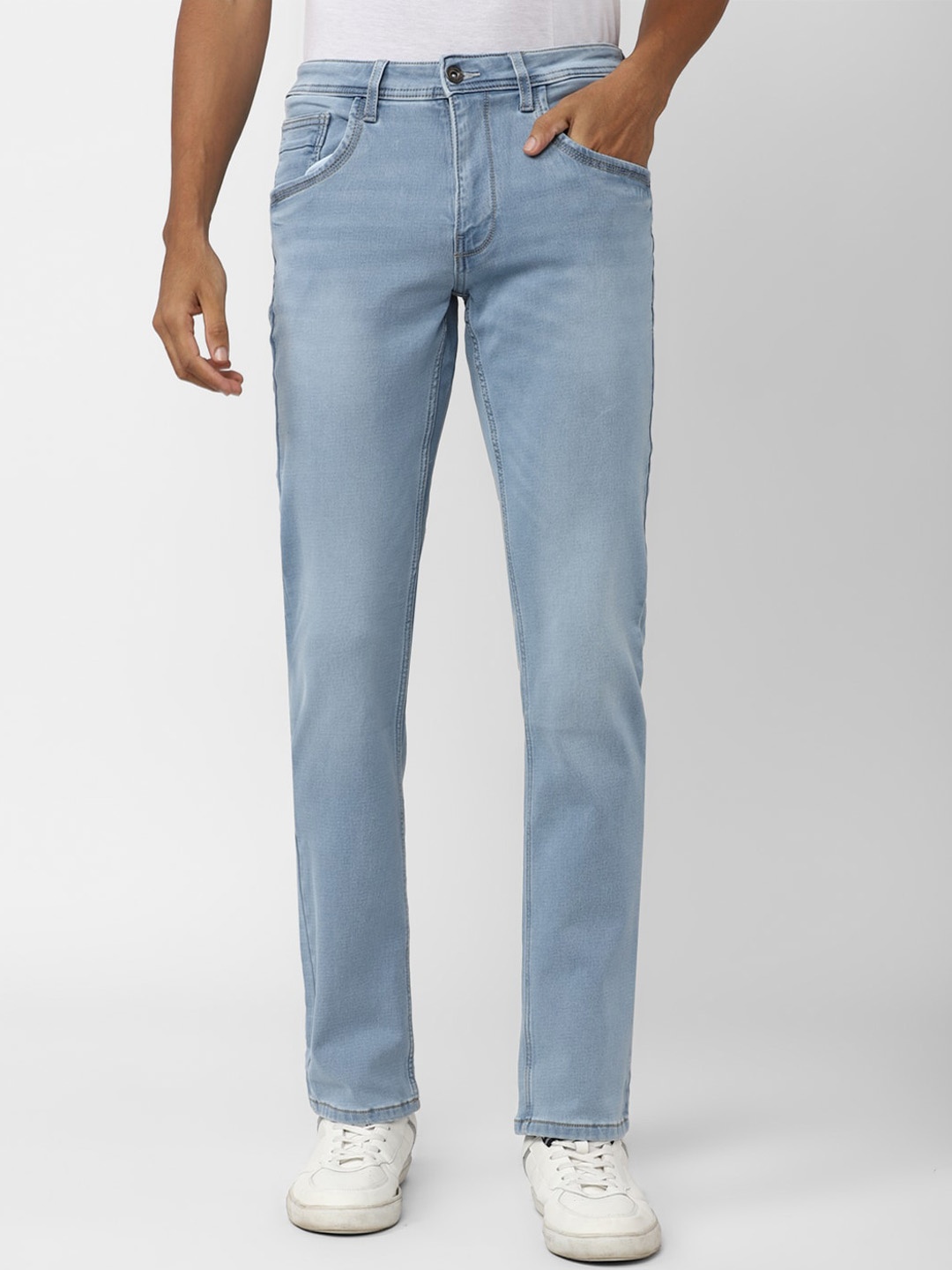 

VAN HEUSEN DENIM LABS Men Clean Look Light Fade Jeans, Blue