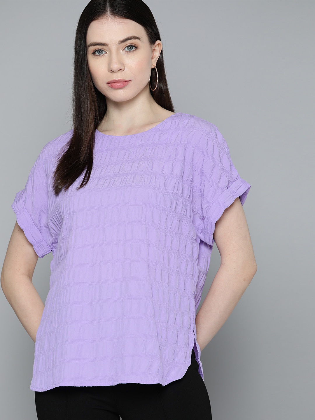 

Chemistry Self Design Crepe Top, Lavender