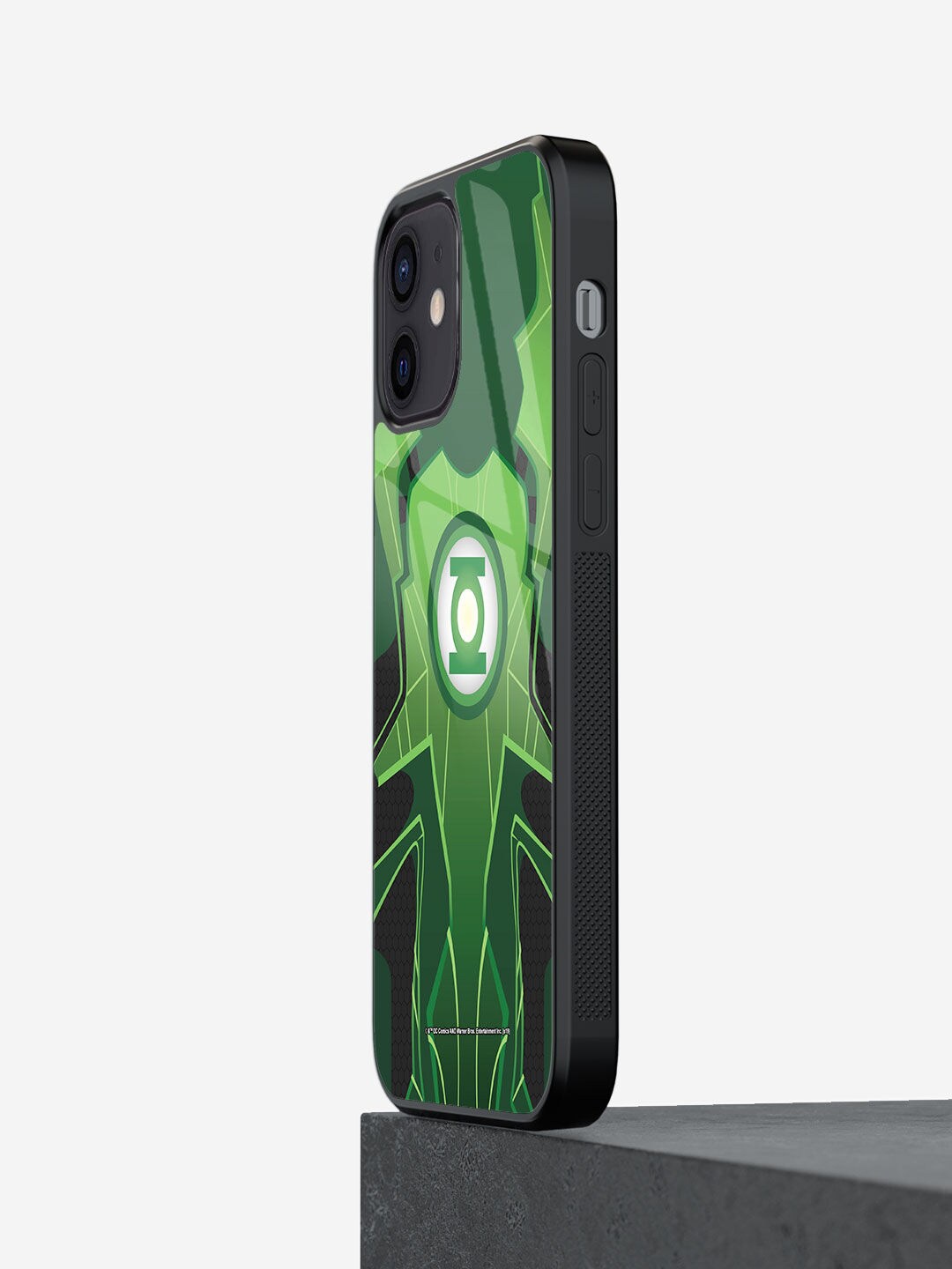 

macmerise Superhero Green Lantern Design Printed iPhone 12 Mini Glass Phone Back Cover