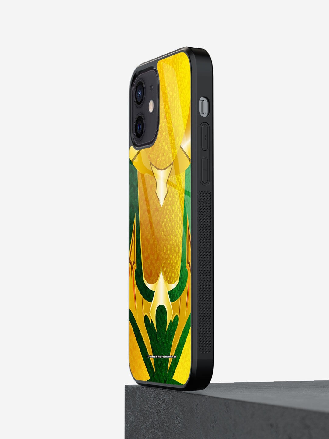 

macmerise Suit up Aquaman Design iPhone 12 Mini Glass Case, Yellow