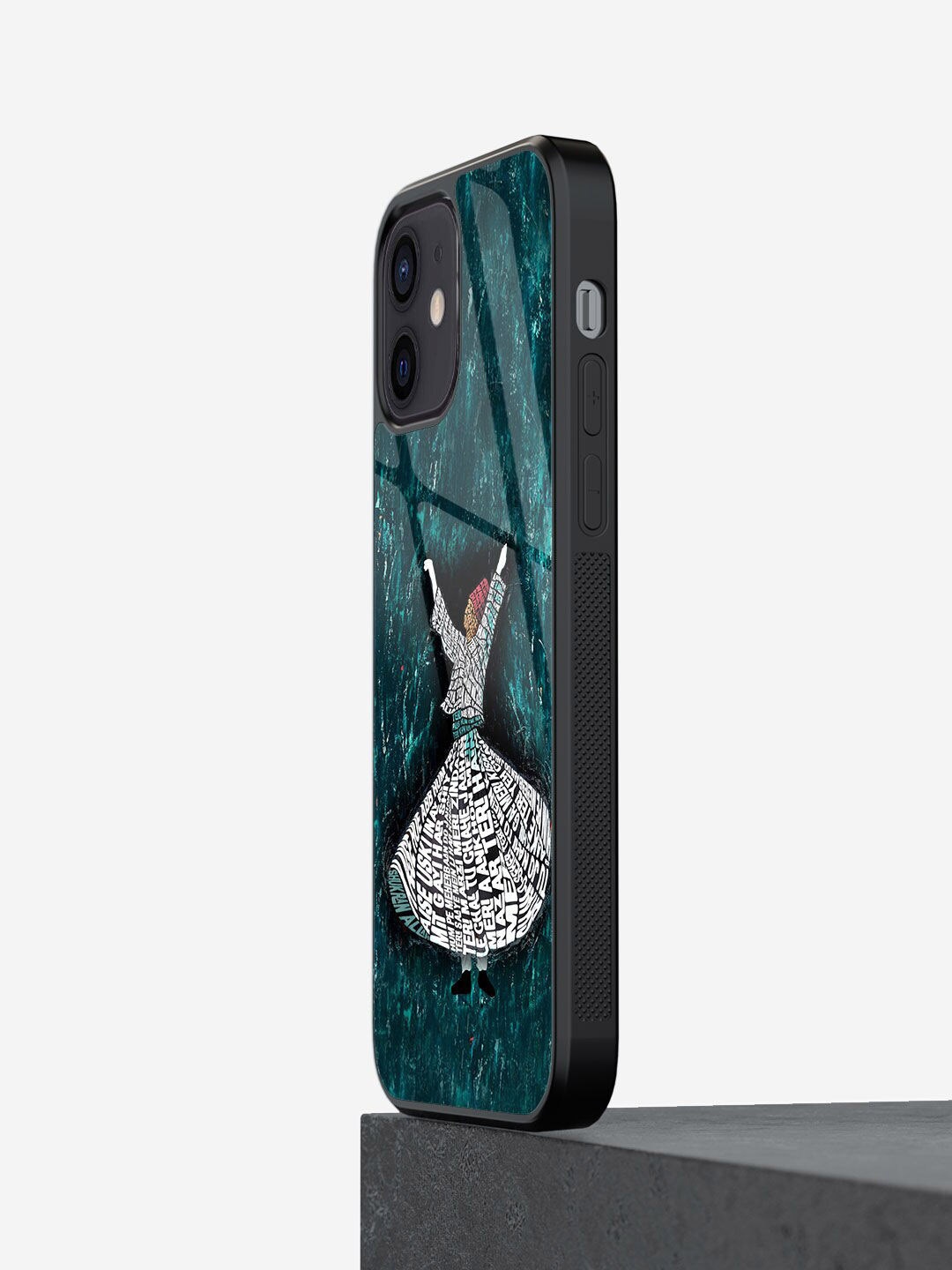 

macmerise SM Shukran Allah Design iPhone 12 Mini Glass Case, Teal