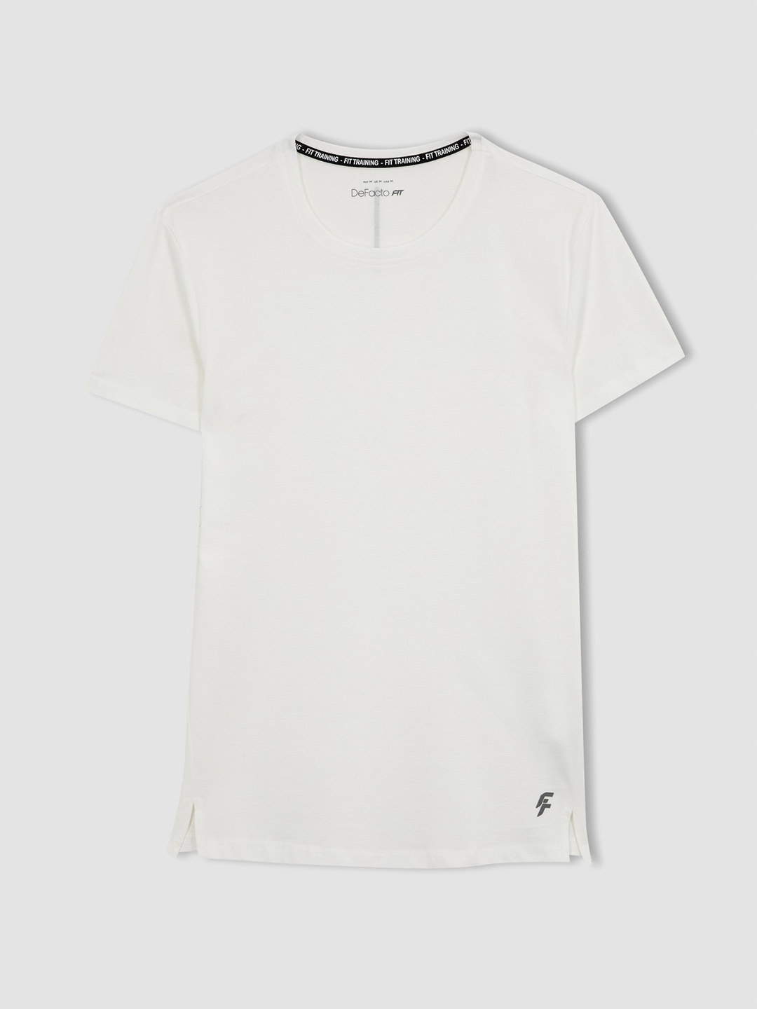 

DeFacto Round Neck Pure Cotton T-Shirt, White