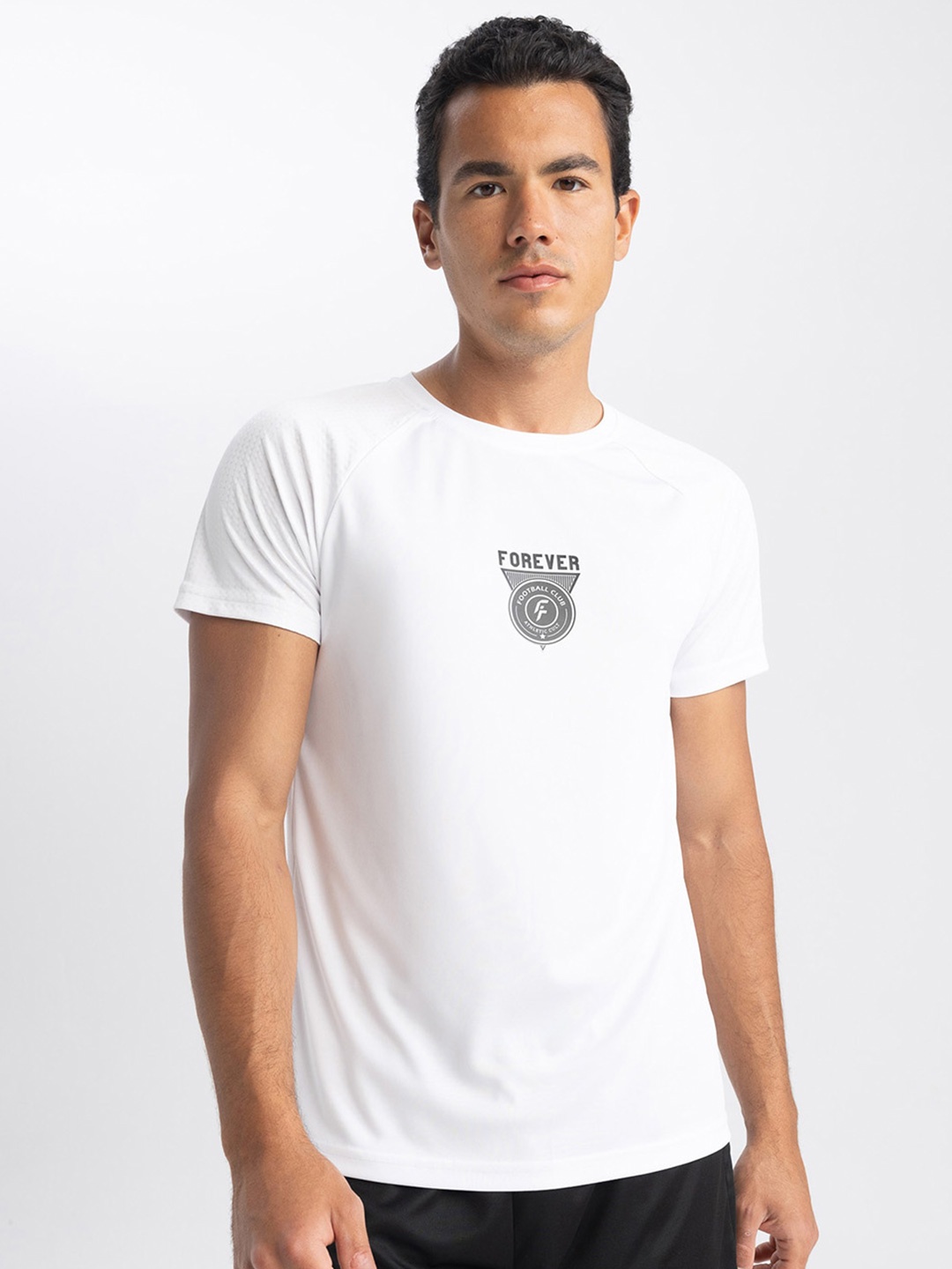 

DeFacto Typography Round Neck Pure Cotton T-shirt, White