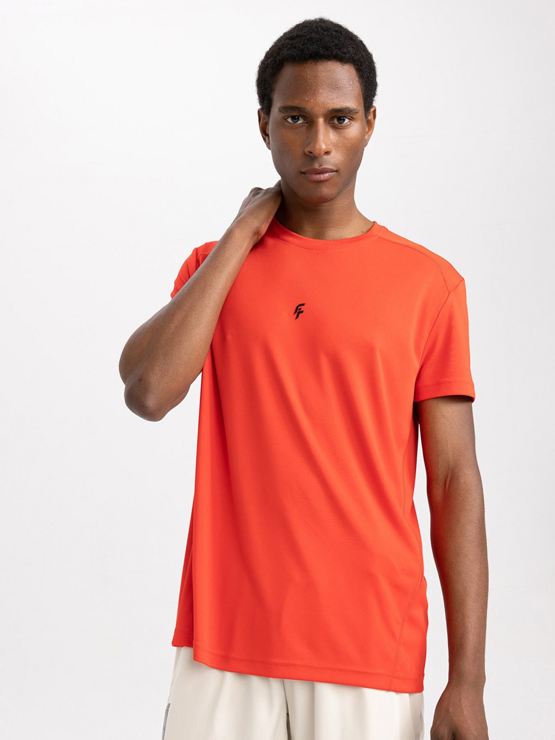 

DeFacto Round Neck Short Sleeves T-shirt, Orange