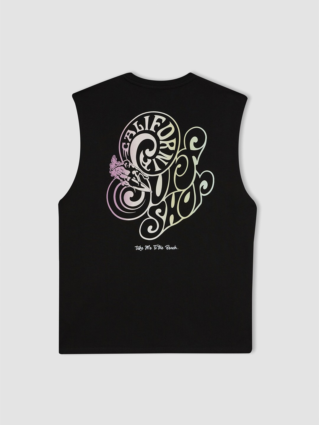 

DeFacto Men Typography Printed Pure Cotton T-Shirt, Black