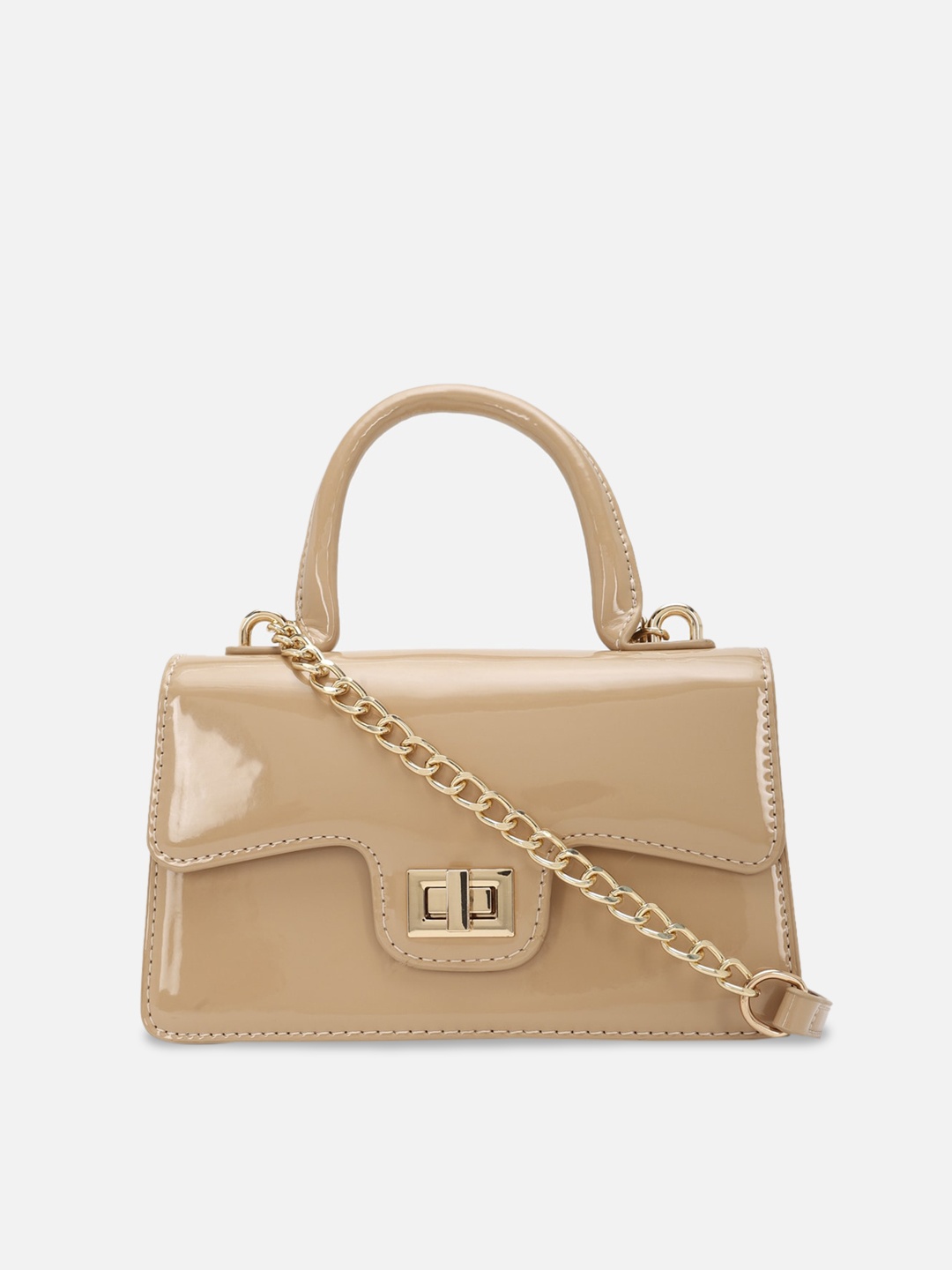

FOREVER 21 Brown Structured Satchel