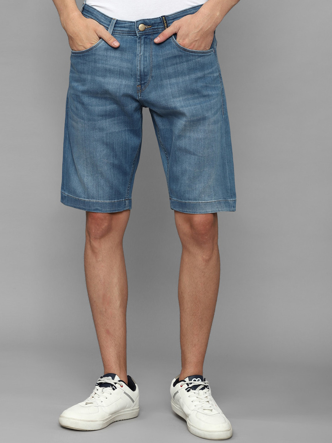 

Allen Solly Sport Men Washed Slim Fit Pure Cotton Denim Shorts, Blue