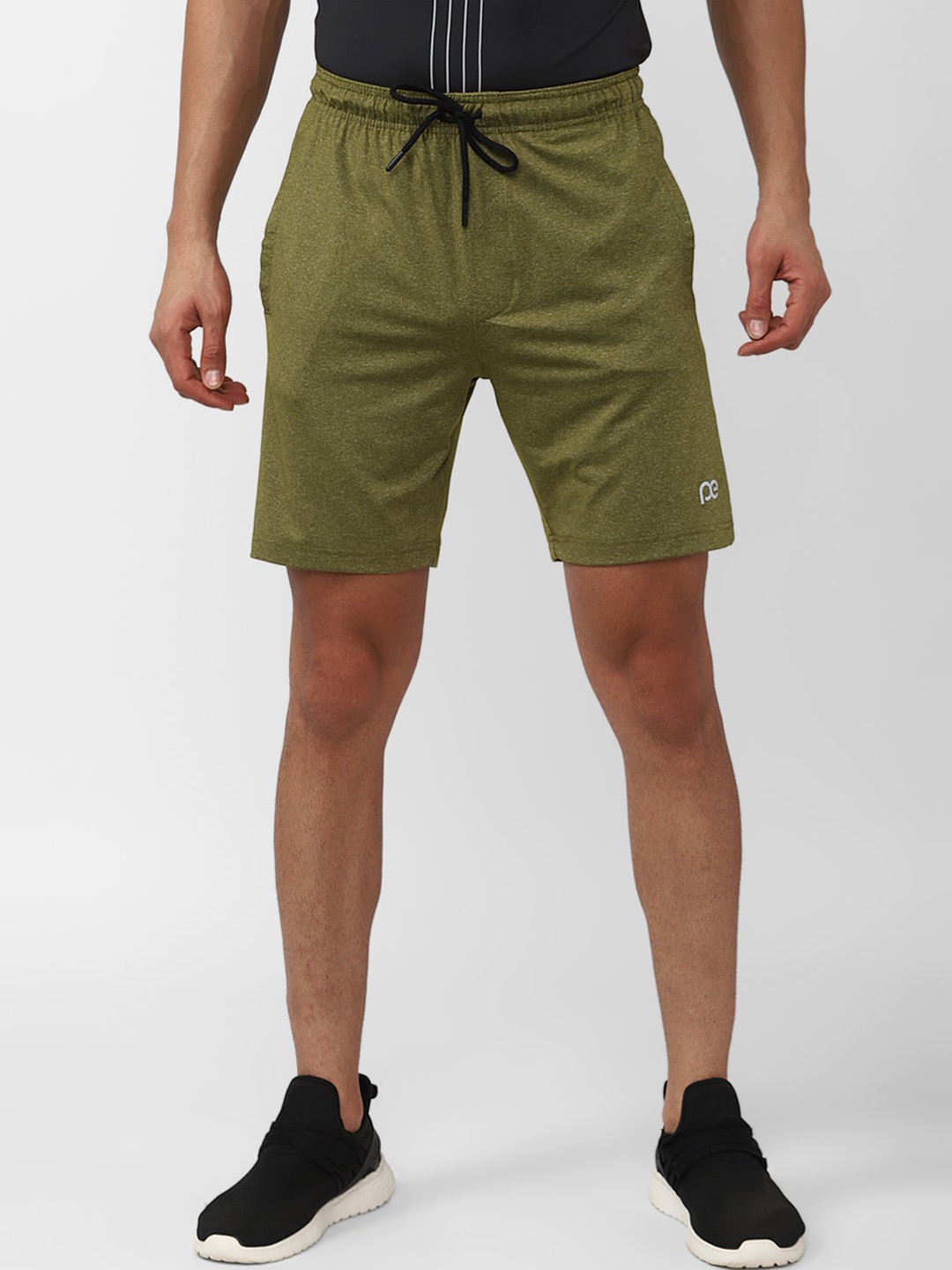 

Peter England Casuals Men Mid-Rise Sports Shorts, Olive