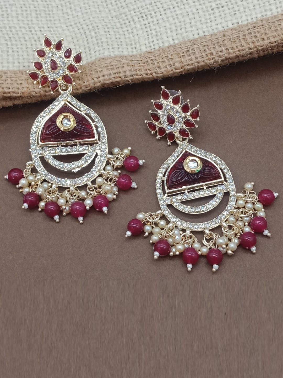 

AASHISH IMITATION Gold-Plated Contemporary Drop Earrings