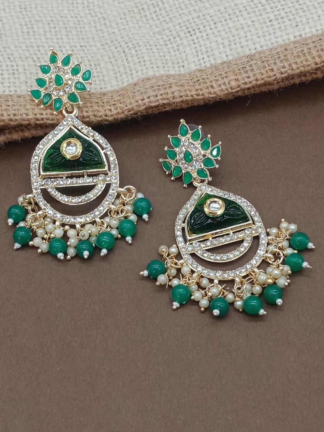 

AASHISH IMITATION Gold-Plated Contemporary Drop Earrings