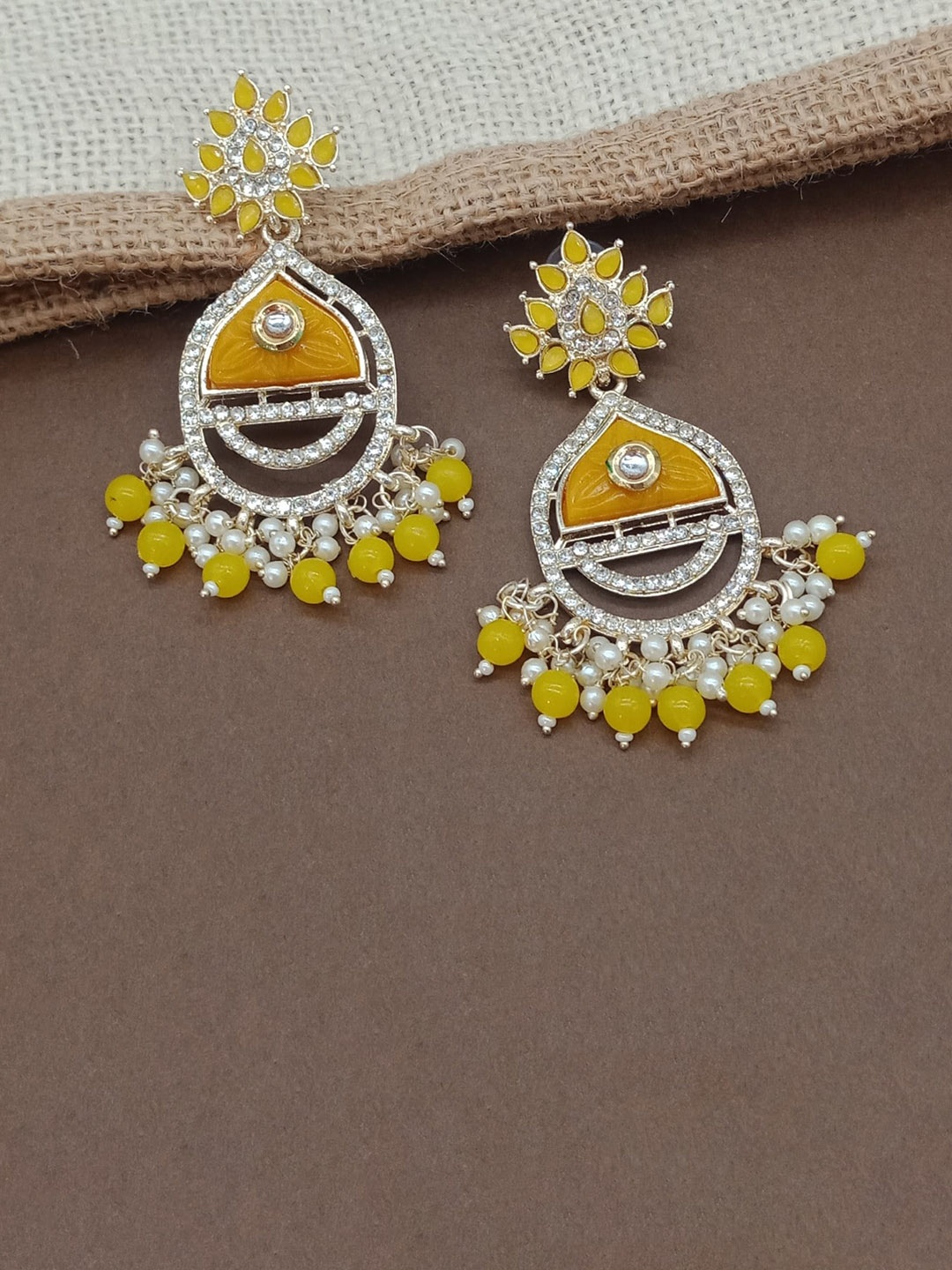 

AASHISH IMITATION Gold-Plated Contemporary Drop Earrings
