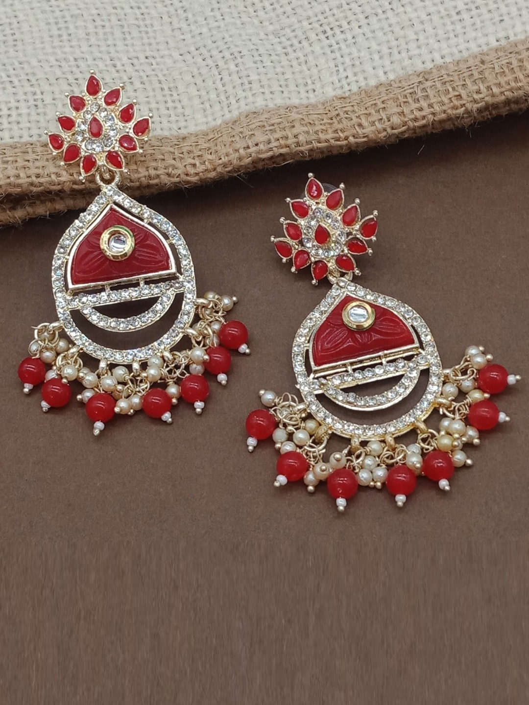

AASHISH IMITATION Gold-Plated Contemporary Drop Earrings